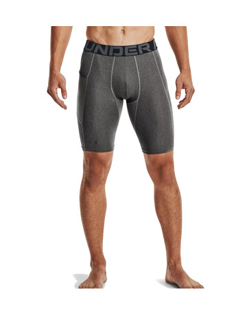UA Men's HeatGear® Armour Pocket Long Short "Carbon Heather"