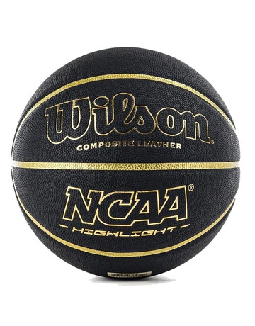 Balón Baloncesto Wilson NCAA Highligth "Black-Gold" (Talla 7)