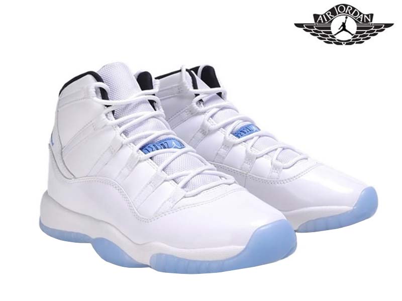 retro 11 blanco con azul