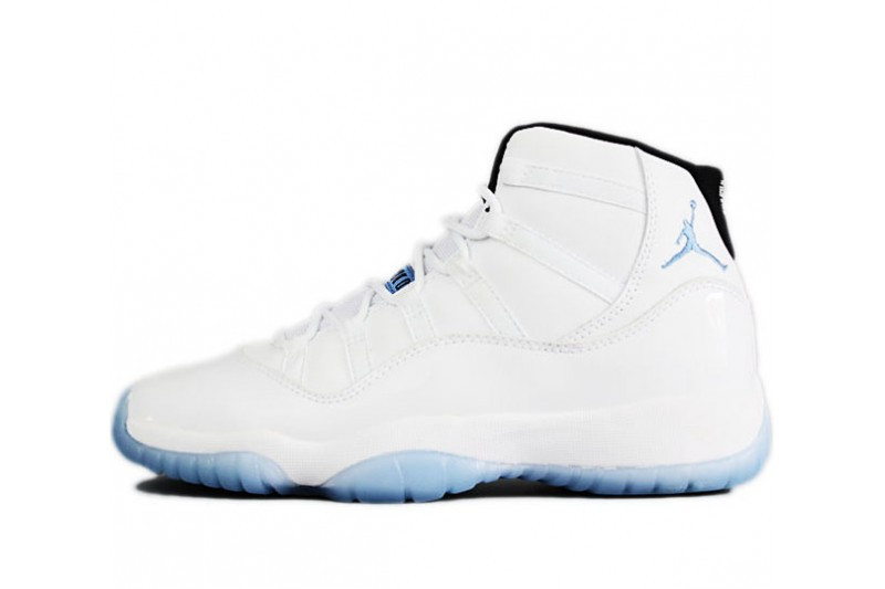 jordan 11 blanco con azul