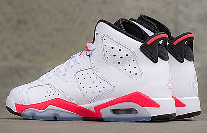 jordan retro 6 blancas con negro