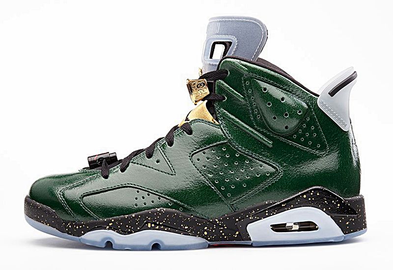 jordan 6 negro con dorado