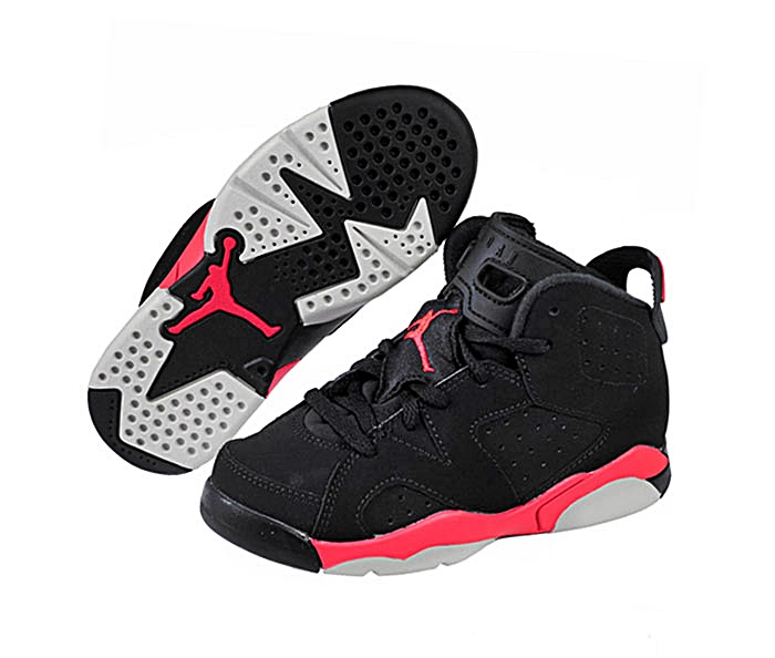 jordan 6 rojo con negro