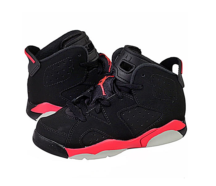 jordan retro 6 negro con rojo