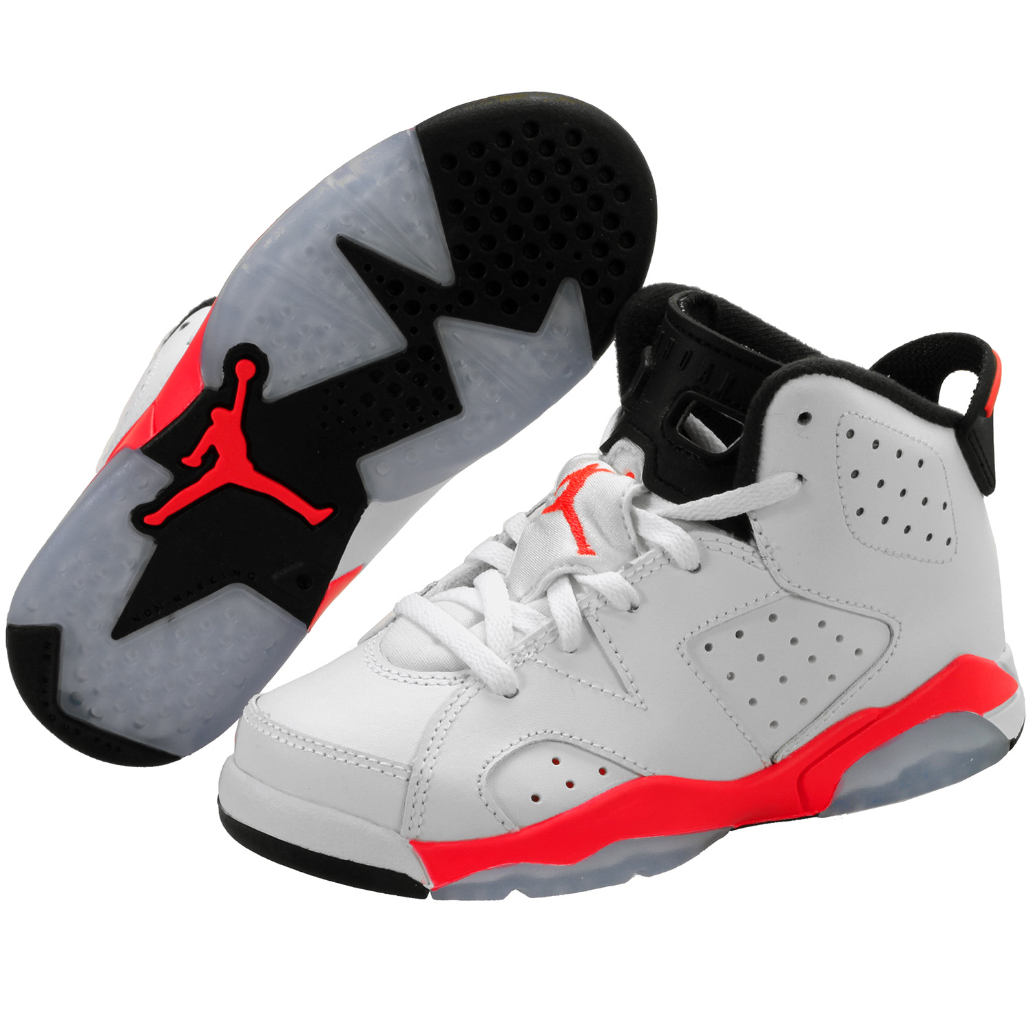 jordan 6 rojo con negro