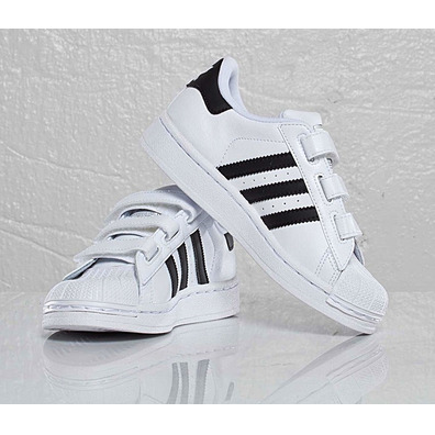 efecto Desear Endulzar Adidas Superstar 2 CF C (28-35)(blanco/negro)