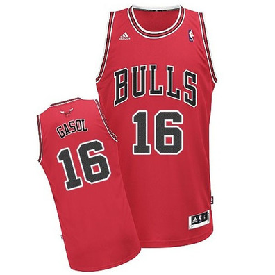 Adidas Camiseta Swingman Pau Gasol Bulls rojo negro