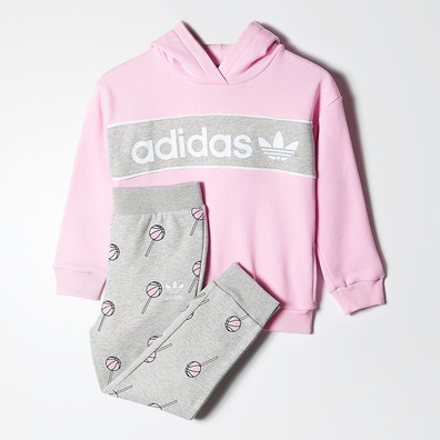 Adidas Chándal Infant Basketball Hooded Fleece Set