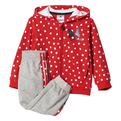 Costa Abreviar magia Adidas Chándal Bebé Disney Minnie Mouse (rojo/gris/bla