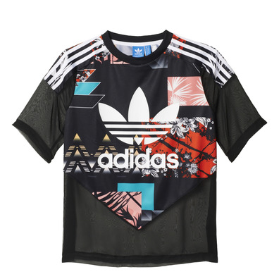 Podrido precisamente Dependencia Adidas Originals Mujer Camiseta Soccer Tropical ( multicolor)