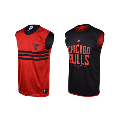 Adidas Camiseta NBA Summer Run Reversible (rojo/negro)