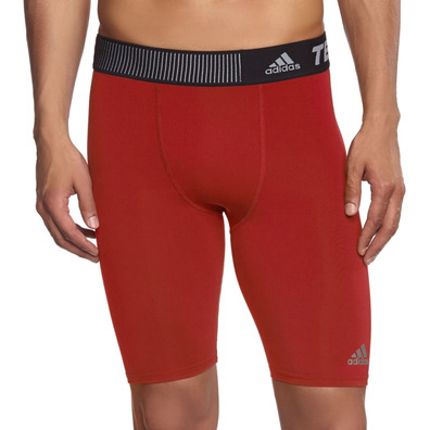 Adidas Pantalón Corto Compresión TechFit Base ST 9 (rojo/negro)