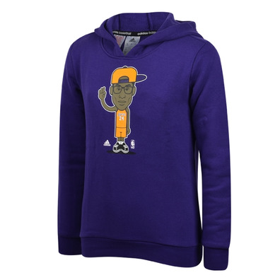 Adidas Sudadera NBA Nino Graphic Geek Lakers purpura amarillo