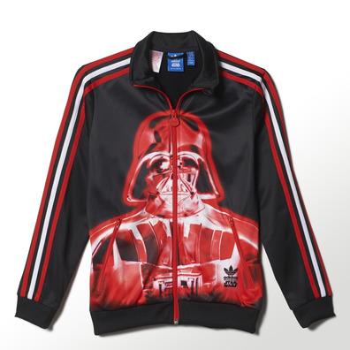 Maquinilla de afeitar aspecto Hacer deporte Adidas Originals Chaqueta Niño FB Star Wars Darth Vader (negro/r