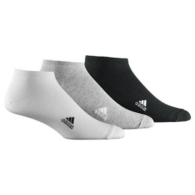 Adidas Calcetines Liner Paner T 3PP (blanco/gris/negro)