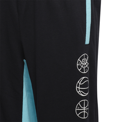 Adidas Basketblall Young Lil Stripe Pants "Black"