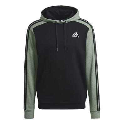 Adidas Hoodie Essentials Melange French Terry "Green Oxide"