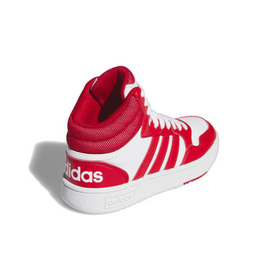 Adidas Kids Hoops 3.0 Mid "White-Red"