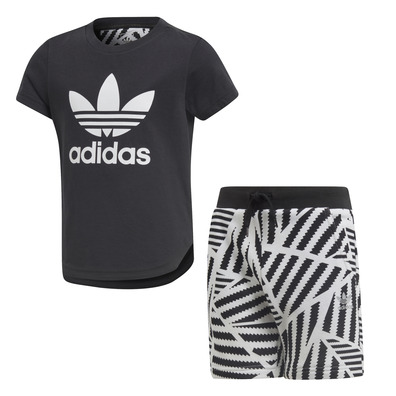 Pegajoso Serpiente Gestionar Adidas Originals Logo Trefoil Superstar Set (Black/White)