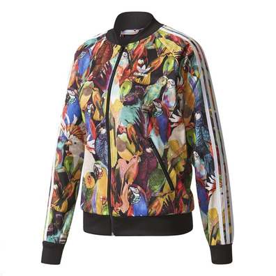 adidas track jacket multicolor