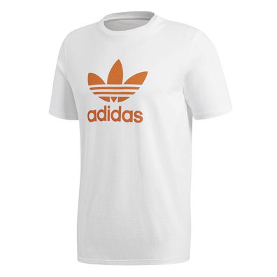 compresión Arsenal sabor dulce Adidas Originals Trefoil T-Shirt (White/Craft Orange)