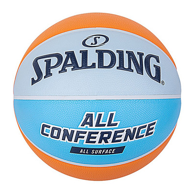 Balón Basket Spalding All Conference  Orange Blue Sz5 Rubber (Talla 5)