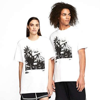 Camiseta Basket Nike Beach  "White"