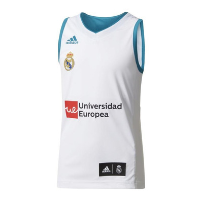 pulgar Oposición Punta de flecha Camiseta Niño Real Madrid Basket 2017/18 (1ª Equipación)