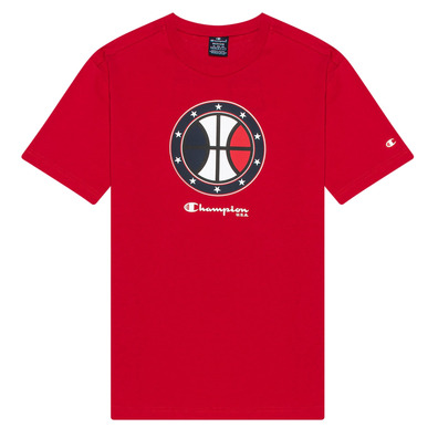 Champion Basketball Legacy Round Up Graphic Crewneck T-Shirt "Red"