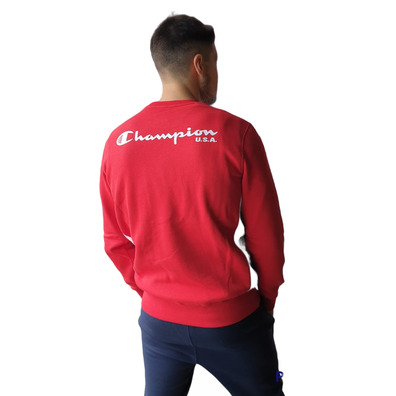 Champion Basketball USA Script Logo Tape Fleece Sweatshirt