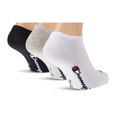 Champion Casual Sneaker Socks 3PP "Grey/Multicolor"