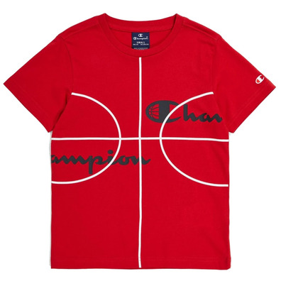 Champion Kids Basketball Logo T-Shirt "Red"