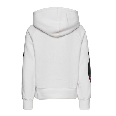 Champion Girls Legacy Logo Hooded Sweatshirt "White"