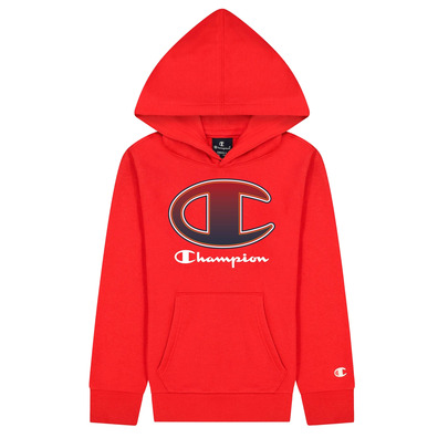 Champion Kids Legacy Logo Print Hoodie "Red"
