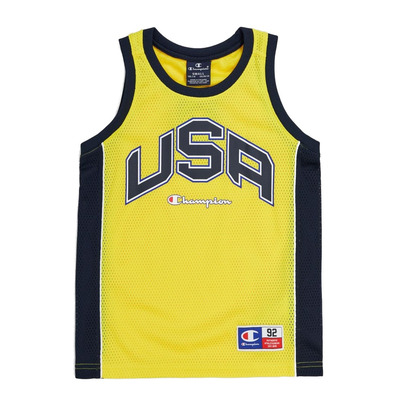 Champion Kids Sport Lifestyle Basketball USA Mesh Tank Top "Buttercup Yellow"