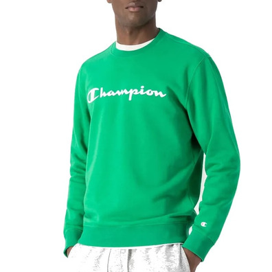 Champion Legacy Big Script Logo Crewneck Sweatshirt "Green"