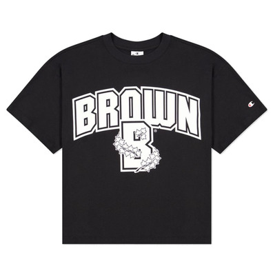 Champion Legacy University Brown Logo Cotton T-Shirt