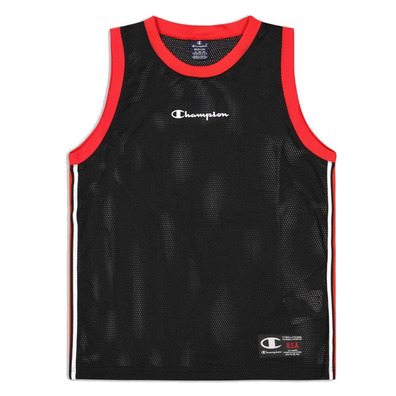 Champion Legacy Retro Basketball Mesh Vest "Black-Red"