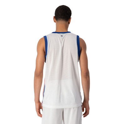 Champion Retro Basketball Mesh Vest "White-Blue"