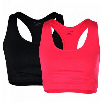 Champion Sport Collection 2 Pack Seamless Top W "Pink/Black"