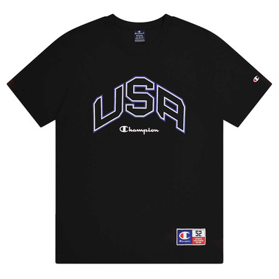 Champion Sport Lifestyle Basketball USA Logo Comfort Fit T-Shirt "Black"