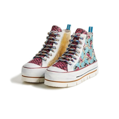 Desigual High-Top Sneakers "Floral Patchwork"