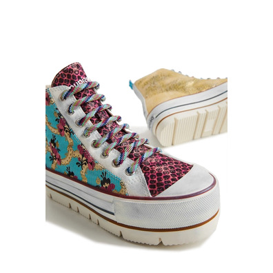 Desigual High-Top Sneakers "Floral Patchwork"