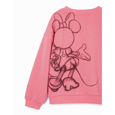 Desigual Minnie Mouse Sequin Sweatshirt "Pink"