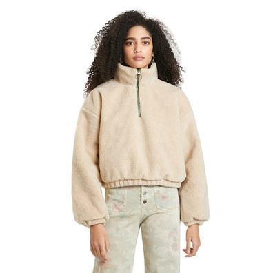 Desigual Sherpa Style High Neck Sweater