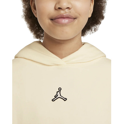 Jordan Girls Jumpman Essentials Boxy Pollover "Pale Ivory"
