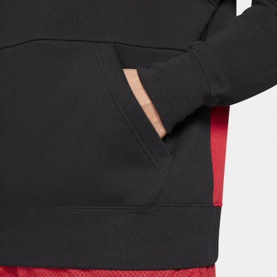 Jordan Jumpman Air Graphic Fleece Pullover "Black-Gym Red"