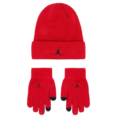 Jordan Kids Essential Beanie and Gloves 2Piece Set "Red Gym"