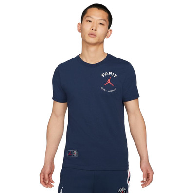 Jordan Paris Saint-Germain Logo Men's T-Shirt "Navy"