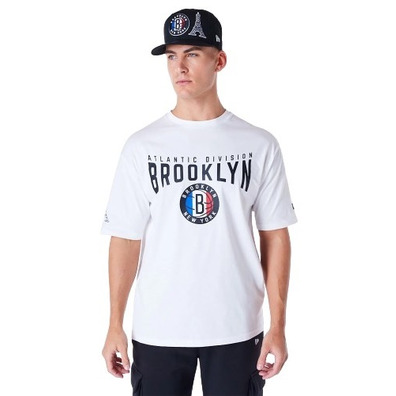 New Era Brooklyn Nets NBA Paris Games Oversized T-shirt